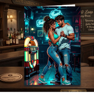 Happy Birthday Boyfriend Girlfriend Romantic Card