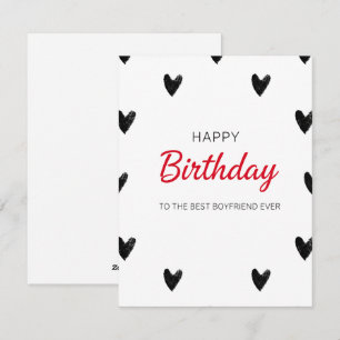 Happy Birthday Boyfriend Love Greeting Card
