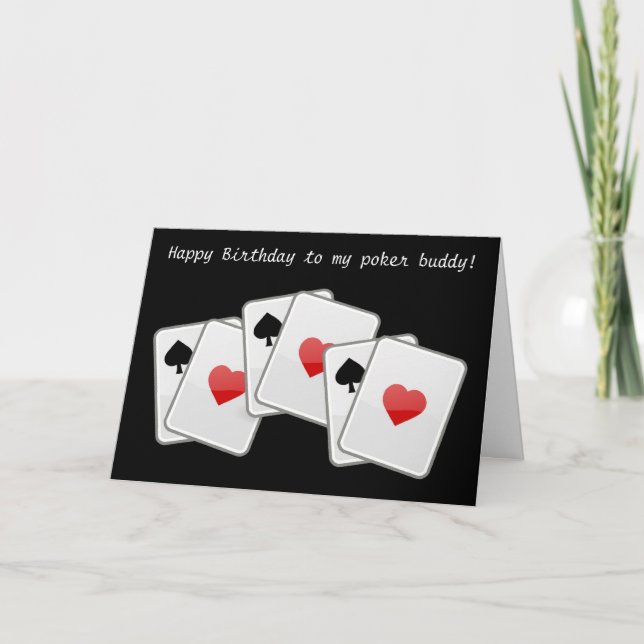 Happy Birthday bridge card playing cards poker (Front)