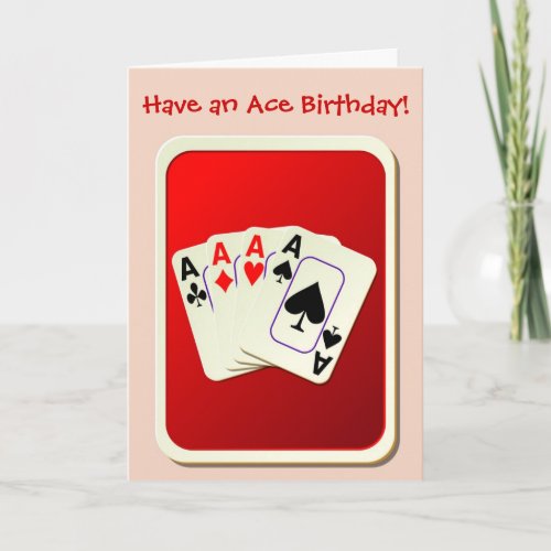 Happy Birthday bridge card playing cards poker