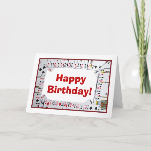 Happy Birthday bridge card playing cards poker