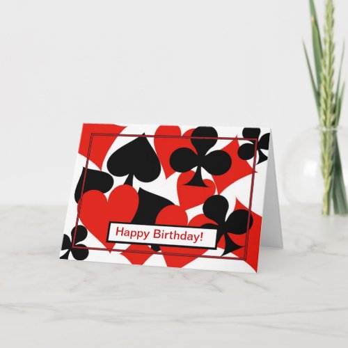 Happy Birthday bridge card playing cards poker