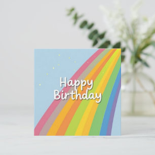 Happy Birthday Bright & Colorful Rainbow Card