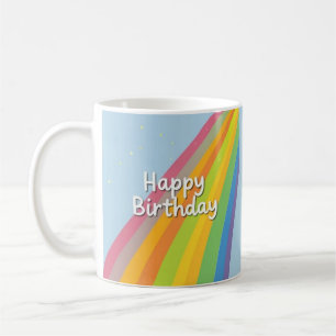 Happy Birthday Bright & Colorful Rainbow Coffee Mug