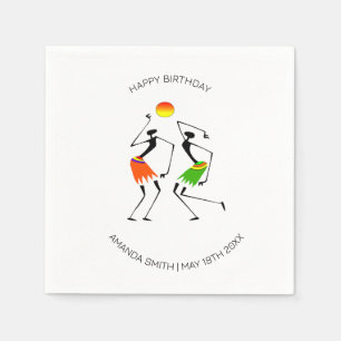 Happy Birthday Bright Sun Dance Napkins