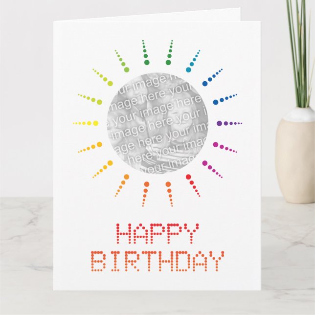 happy birthday (brightBurst) Card (Front)