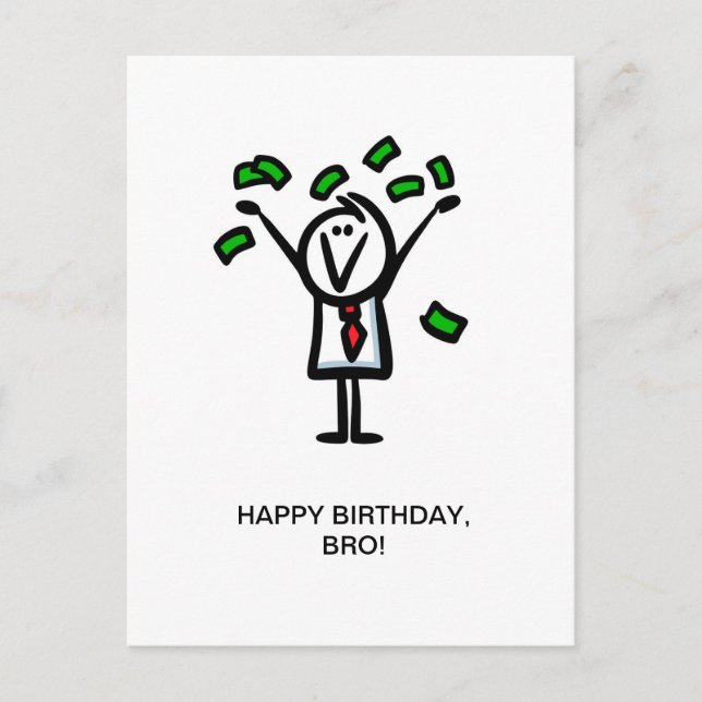 Happy Birthday, bro! Postcard (Front)