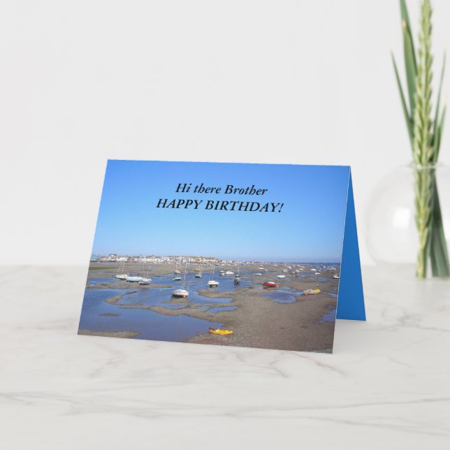 Happy Birthday brother Card (Front)