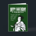 Happy birthday brother card<br><div class="desc">funny birthday greeting cards,  funny brother birthday greeting cards</div>