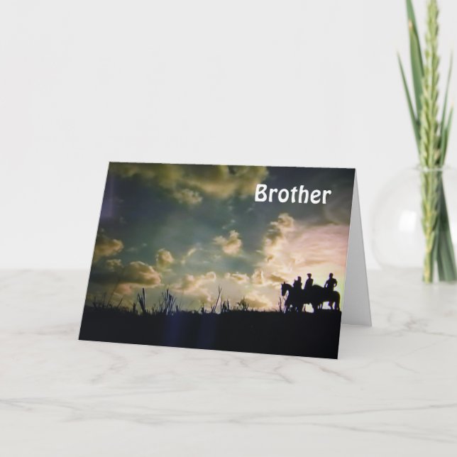 **HAPPY BIRTHDAY BROTHER** CARD (Front)