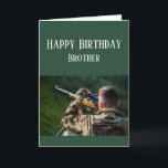 Happy Birthday Brother Cars Hunting Camouflage Card<br><div class="desc">Things You Love Happy Birthday Brother for those who love hunting outdoors,  nature and or wilderness</div>