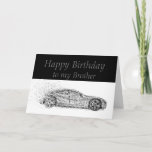 Happy Birthday Brother Classic Cars Vehicles Card<br><div class="desc">You may be a year older but you're still a classic.  Happy Birthday Brother for the one that loves cars,  sells cars or works on cars</div>