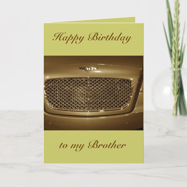 Happy Birthday Brother from Brother/Sister Card (Front)