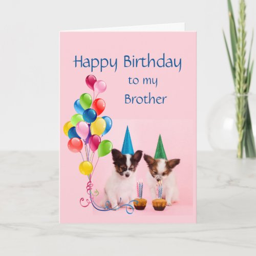 Happy Birthday Brother Funny Dogs Card