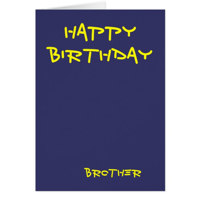 Happy birthday brother greeting cards