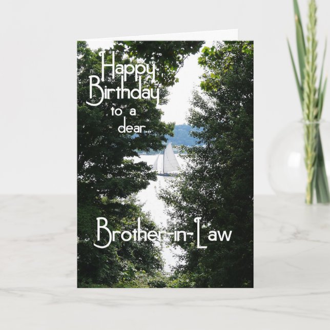 Happy Birthday Brother-in-Law Card (Front)