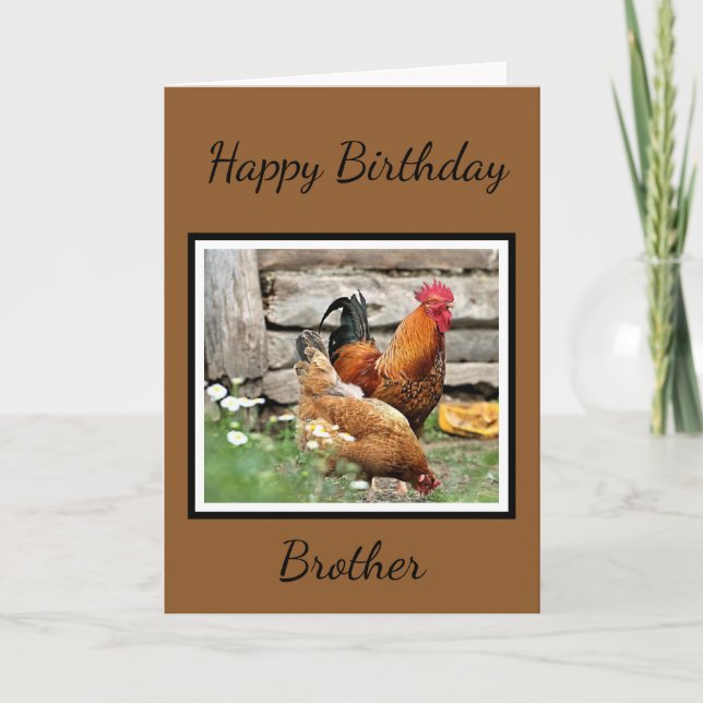 Happy Birthday Brother/Inside Greeting Card (Front)