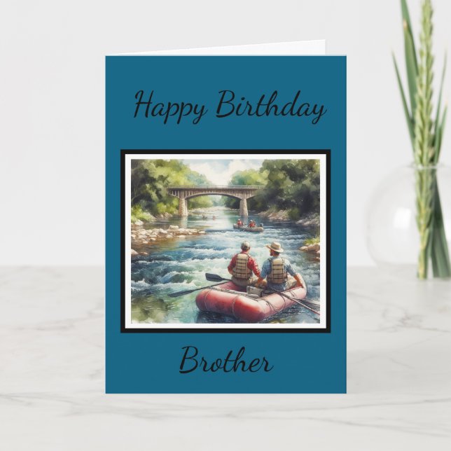 Happy Birthday Brother/Inside Greeting Card (Front)