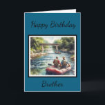 Happy Birthday Brother/Inside Greeting Card<br><div class="desc">"AI-generated artwork with design direction by Susang6"</div>