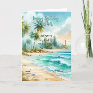 Happy Birthday Brother Letterpress Thank You Card