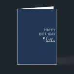 Happy Birthday Brother minimalistic Simple Card<br><div class="desc">This design may be personalized by choosing the Edit Design option. You may also transfer onto other items. Contact me at colorflowcreations@gmail.com or use the chat option at the top of the page if you wish to have this design on another product or need assistance. See more of my designs...</div>