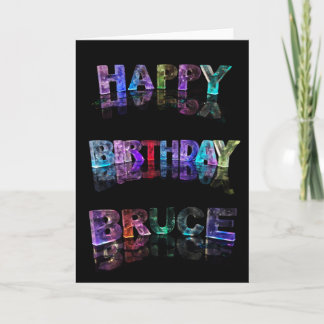 Happy Birthday Bruce Card