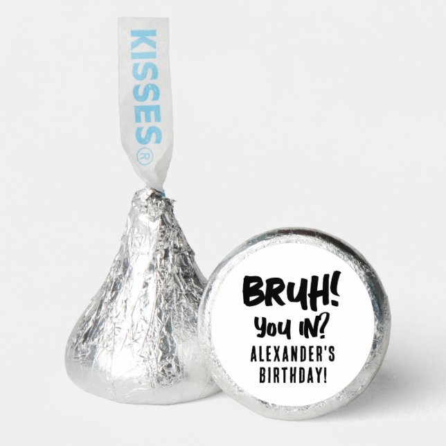 Happy Birthday Bruh Boy's Teenager Teen Boy Hershey®'s Kisses® (Front)