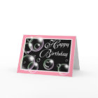 Happy Birthday Bubbles - Pink Greeting Card