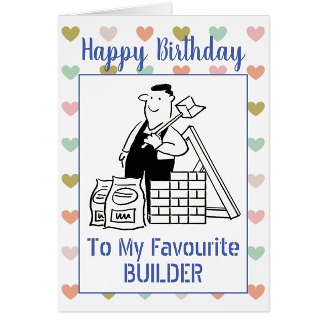 Happy Birthday Builder Cards (Front)