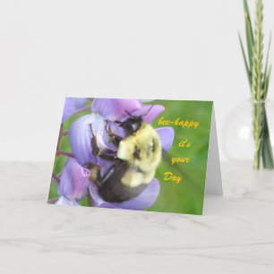 Happy Birthday - Bumble Bee Card