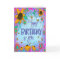 Happy Birthday Bumblebee Whimsical Flowers