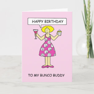 Bunco Birthday Cards Zazzle