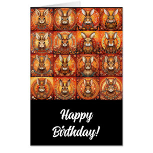 Happy Birthday Bunnies Card