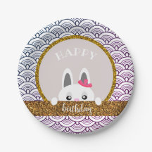 Happy birthday bunny (animals), doodle, glitter