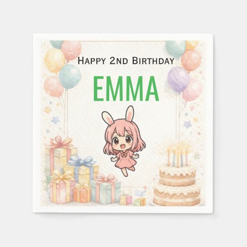 Happy Birthday Bunny Invitation 