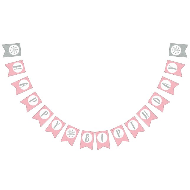 Happy Birthday Bunting Flags - Girl Birthday (All)