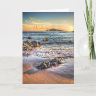 Happy Birthday — Burgh Island from Bantham Card
