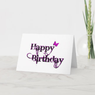 Happy Birthday Butterfly Card