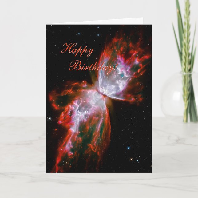 Happy Birthday - Butterfly Nebula in Scorpius Card (Front)