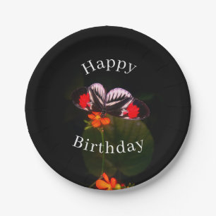 Happy Birthday Butterfly Paper Plates