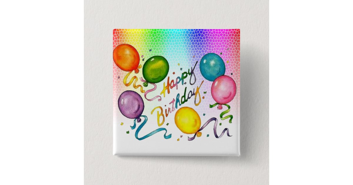Happy Birthday Button | Zazzle