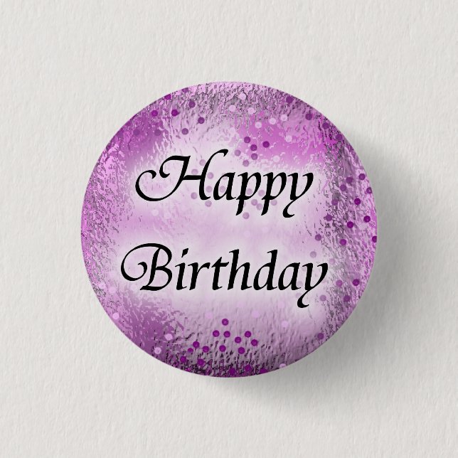 Happy Birthday Button (Front)