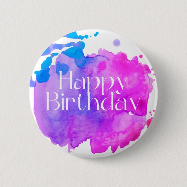 Happy Birthday Button (Front)