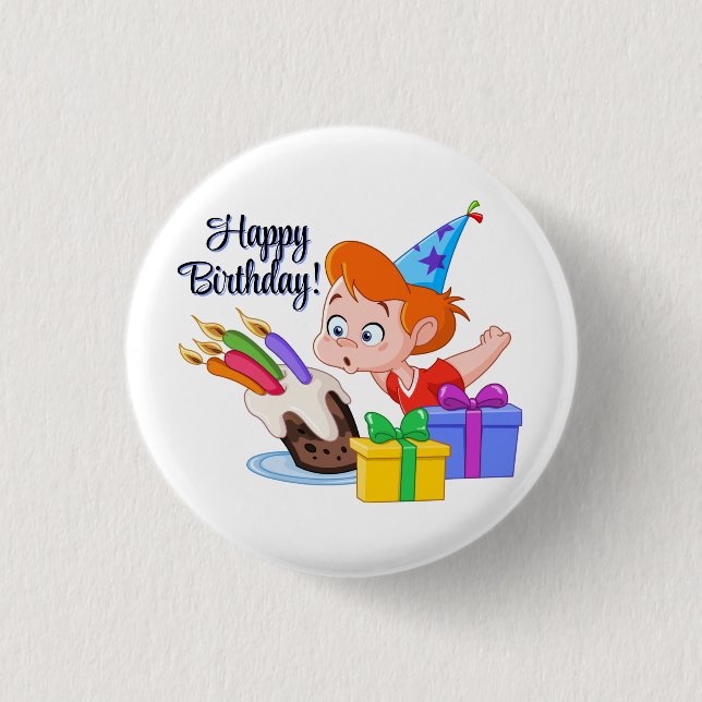 Happy Birthday  Button (Front)