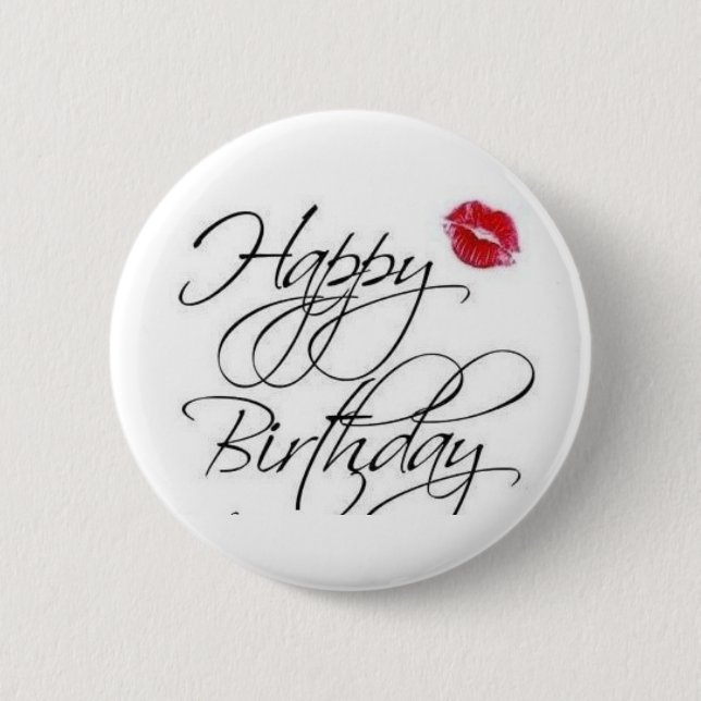 Happy Birthday Button (Front)