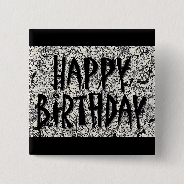 Happy Birthday Button (Front)
