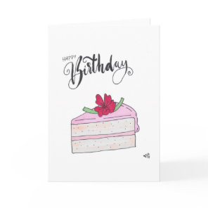 Happy Birthday Cake 1 Card