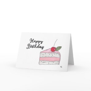 Happy Birthday Cake 2 - Card