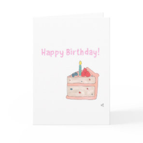 Happy Birthday Cake 4 Card