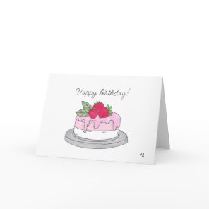 Happy Birthday Cake 5 Card